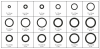 Кольцо уплотнительное в ассортименте 3*1,5 - 22*3.5 (279 предметов) (арт. 73279)